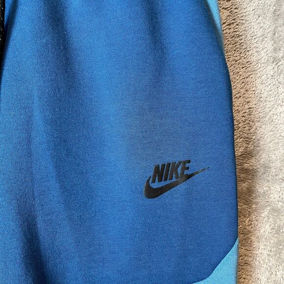 Nike Tech Fleece Jogger Sweatpants Mens Sz‎ XS Blue Athletic Athleisure Comfort - Picture 9 of 9
